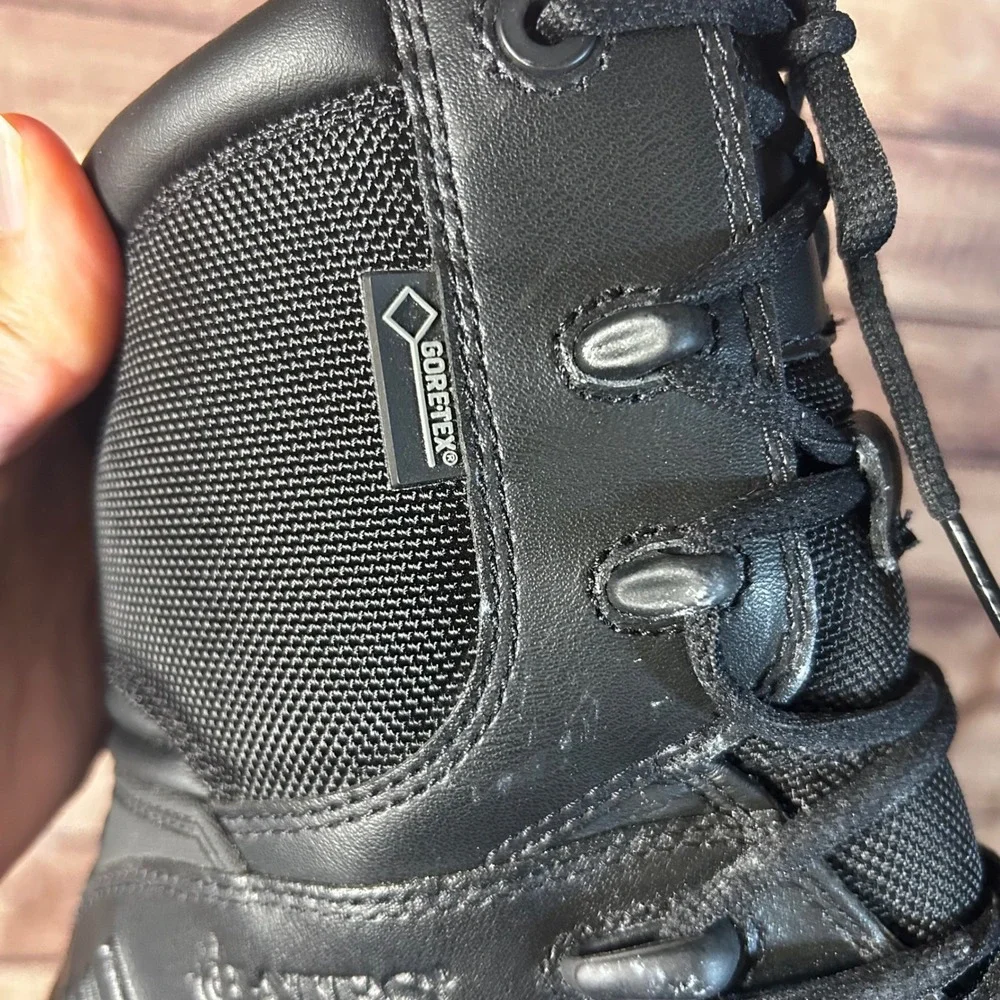 Bates GX-8 Gore-Tex Tactical Boots Mens 8.5 Black Side Zip Waterproof E02268